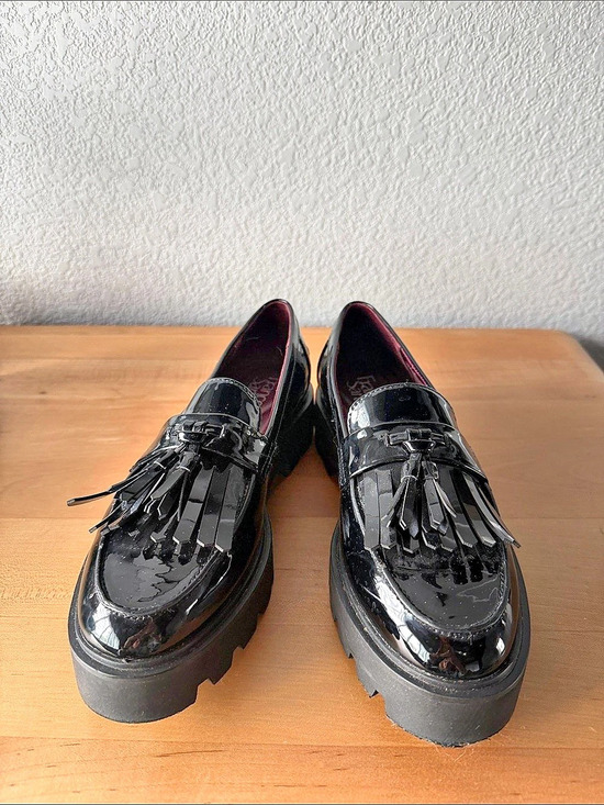 Franco Sarto Shoes - Franco Sarto Carolynn Tassel Lug Sole Loafer Black